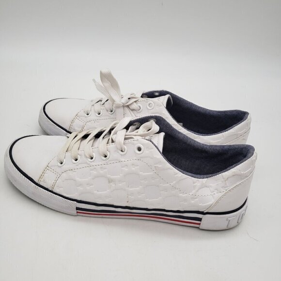 Tommy Hilfiger Men's Tmpilor-R Sneaker Lace-Up White Classic Logo Size 9 - Picture 4 of 8